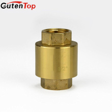 Gutentop alta qualidade água vertical mola Flap Brass Check Valve com núcleo de bronze